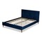 Baxton Studio Frida Royal Blue Velvet Upholstered Full Size Bed 157-9570 - alternate 5